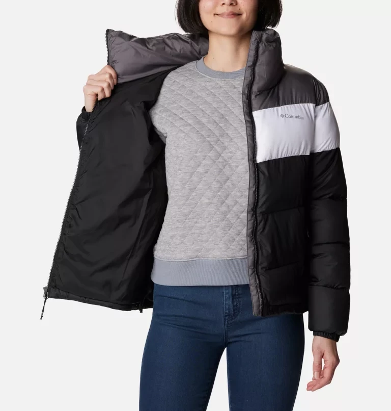 Куртка женская Columbia Puffect Color Blocked Jacket черный, белый, серый 1955101-010 - фото 5 - id-p215064406