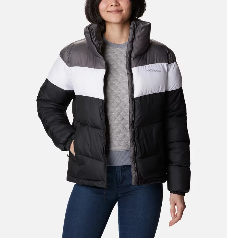 Куртка женская Columbia Puffect Color Blocked Jacket черный, белый, серый 1955101-010 - фото 7 - id-p215064572