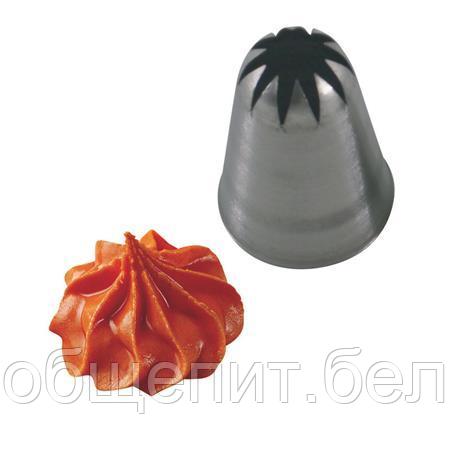 Насадка кондитер. "Закрытая звезда" d=25/4 мм. h=45 мм. нерж. /1/