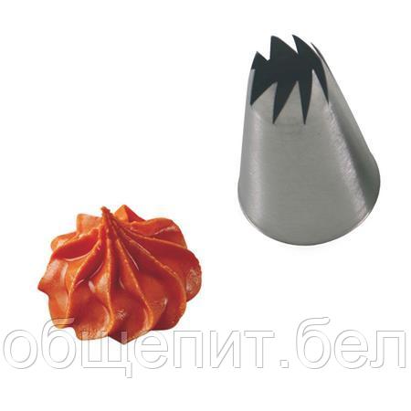 Насадка кондитер. "Открытая роза" М d=30/13 мм. h=47 мм. нерж. /1/