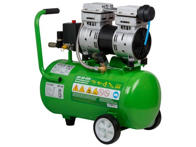 Компрессор ECO AE-25-OF1 (140 л/мин, 8 атм, коаксиальный, безмасляный, ресив. 24 л, 220 В, 0,8 кВт)
