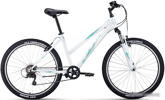 Велосипед Forward Iris 26 1.0 2022 (белый/бирюзовый) - фото 1 - id-p210499434