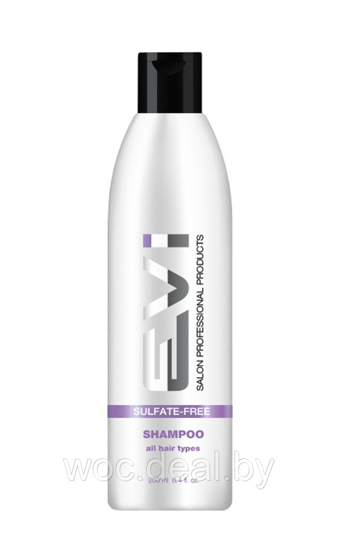 EVI Salon Professional Шампунь бессульфатный для окрашенных волос Sulfate-free, 1000 мл - фото 1 - id-p215254236