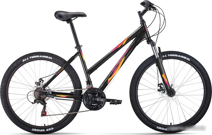 Велосипед Forward Iris 26 2.0 D 2022 (черный/розовый) - фото 1 - id-p210505053