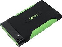 Накопитель Silicon Power SP020TBPHDA15S3K Armor A15 Black-Green USB3.1 Portable 2.5" HDD 2Tb EXT (RTL)