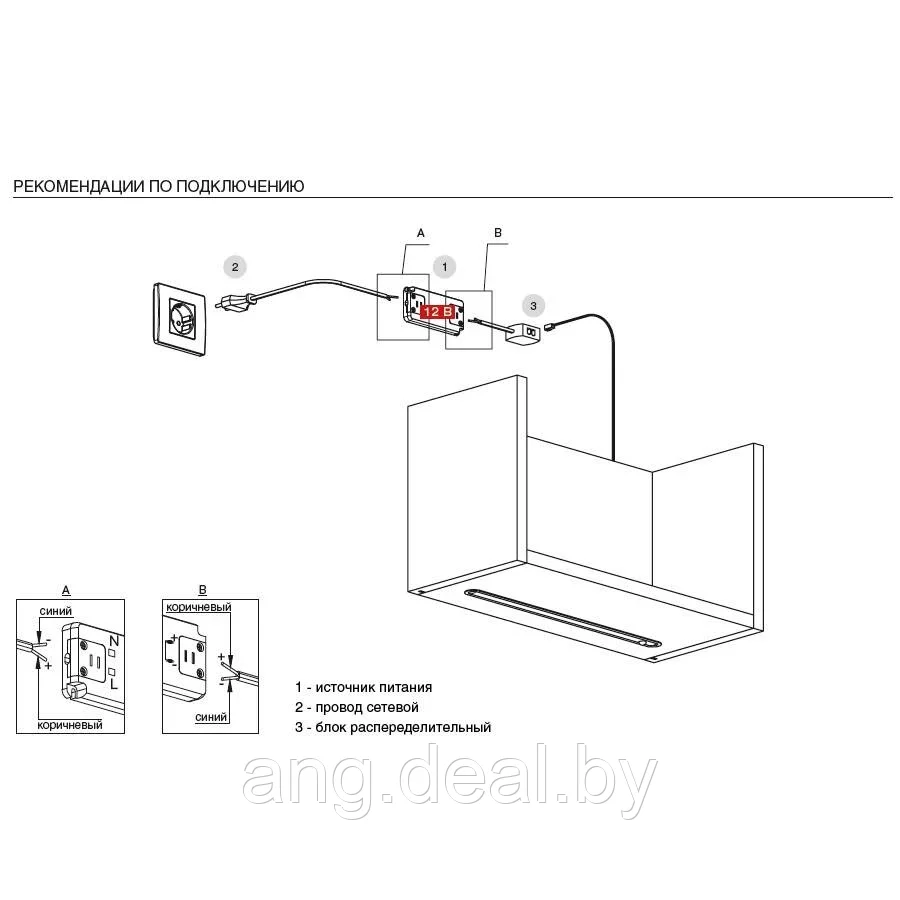 Профиль-светильник LED Fondo Motion, 500 мм, 3.6W/12V, 6000K, врезной, с датчиком движения, отделка алюминий, - фото 4 - id-p215264425