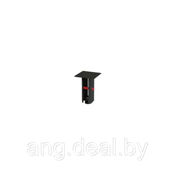 Ножка декоративная Бруклин, h.150, отделка черный бархат (матовый)+красный - фото 1 - id-p215264510