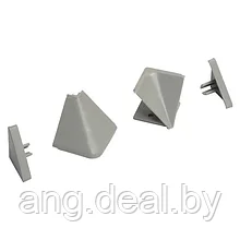 Комплект угловых элементов и заглушек для треугольных бортиков AA.101 и AA.102, цвет серый