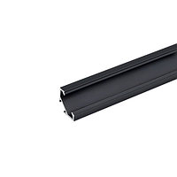 Профиль 1616LG для LED подсветки накладной, L=3000 мм, отделка черный (анодировка)