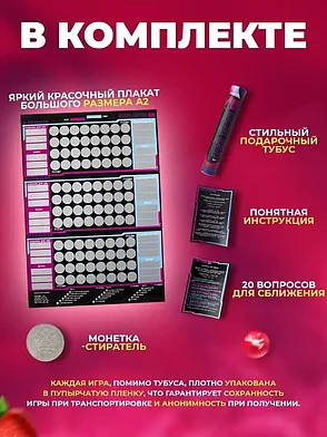 Настольная игра Ro-senza для взрослых 18+ (в тубусе), фото 2