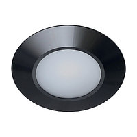 Комплект из 1-го врезного светильника с источником питания, LED Luna Black 12V, (1*2,5W), (нейтральный белый),
