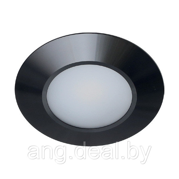 Комплект из 3-х врезных светильников с источником питания, LED Luna Black, 12V, (3*2,5W), (нейтральный белый), - фото 1 - id-p215266107