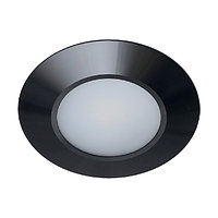 Комплект из 5-и врезных светильников с источником питания, LED Luna Black, 12V, (5*2,5W), (нейтральный белый),