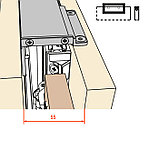 EXEDRA Комплект профиля держателя внешней боковой стенки для шкафов глубиной от 400 до 650 мм, фото 2