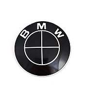 Заглушка литого диска BMW 68/65мм (черная) 36136783536 BK