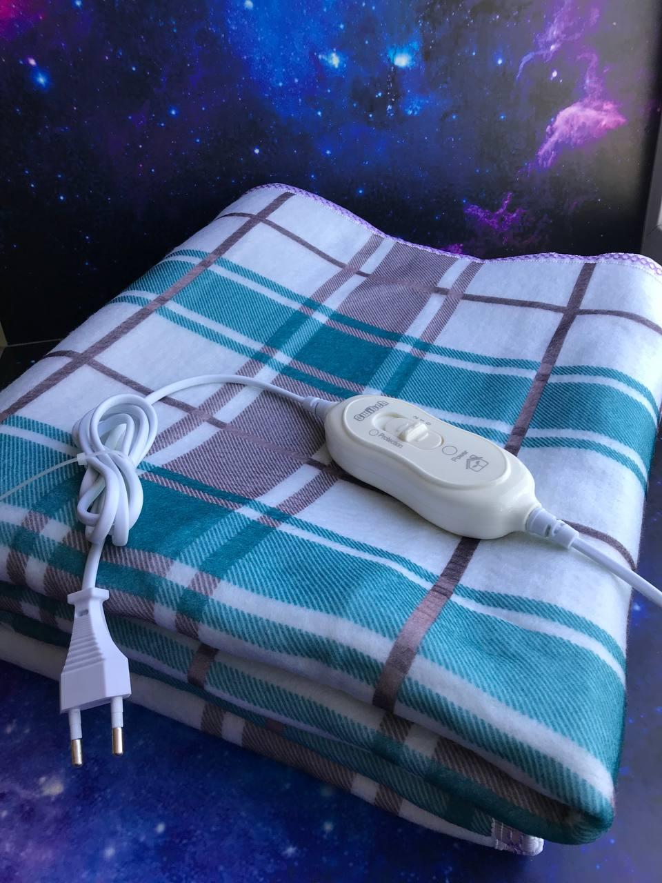 Электроодеяло с подогревом Electric Under blanket 150x120 см (2 режима обогрева)+ подарок - фото 6 - id-p215270096