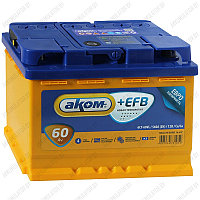 Аккумулятор AKOM +EFB / 60Ah / 580А / Обратная полярность / 242 x 175 x 190