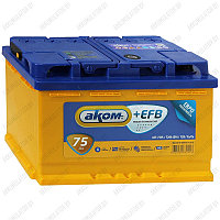 Аккумулятор AKOM +EFB / 75Ah / 750А