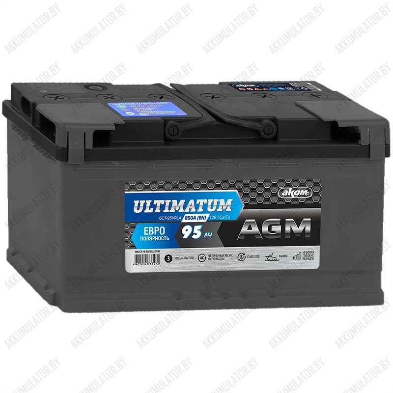 Аккумулятор AKOM Ultimatum AGM / 95Ah / 850А