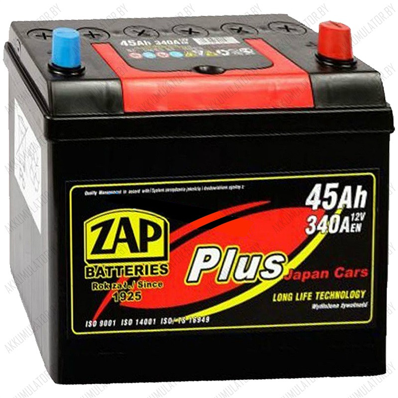 Аккумулятор ZAP Plus Japan (Asia) / 545 23 / 45Ah / 340А - фото 1 - id-p75049165