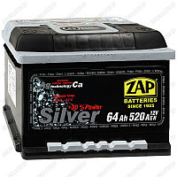 Аккумулятор ZAP Silver / 564 25 / Низкий / 64Ah / 530А