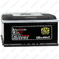 Аккумулятор ZAP Silver / 600 25 / 100Ah / 800А / Обратная полярность / 353 x 175 x 190