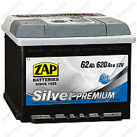 Аккумулятор ZAP Silver Premium / 562 36 / 62Ah / 620А / Прямая полярность