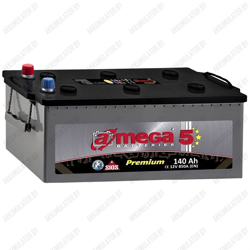 Аккумулятор A-Mega Premium 6СТ-140-А3 / 140Ah / 850А