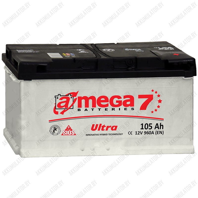 Аккумулятор A-Mega Ultra / 105Ah / 960А