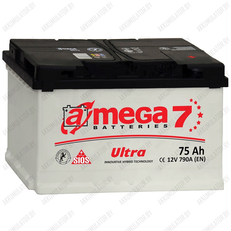Аккумулятор A-Mega Ultra / 75Ah / 790А - фото 1 - id-p75048304