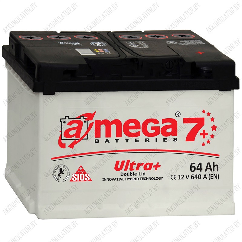 Аккумулятор A-Mega Ultra Plus 64 / 64Ah / 640А - фото 1 - id-p75048305