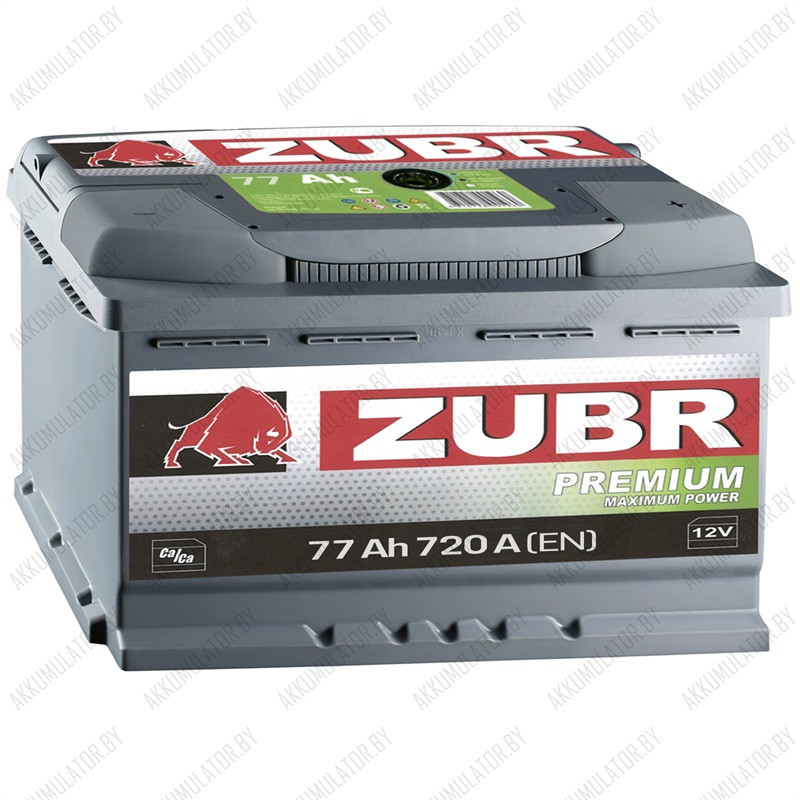 Аккумулятор Зубр Premium 77Ah / 720А - фото 1 - id-p75049243