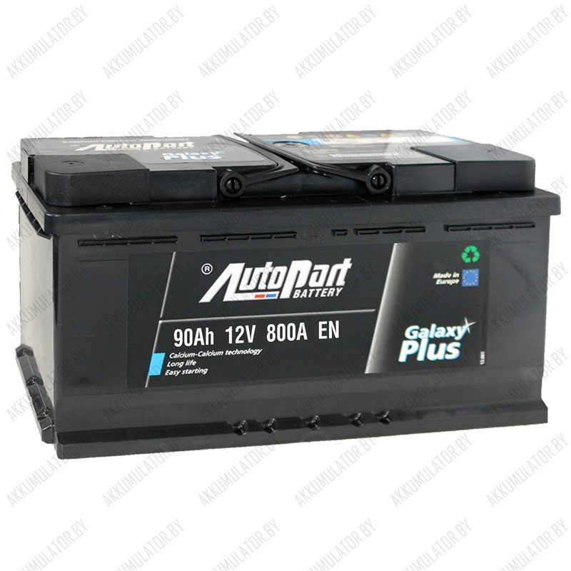 Аккумулятор AutoPart Plus / [590-500] / 90Ah / 800А / Обратная полярность / 353 x 175 x 190