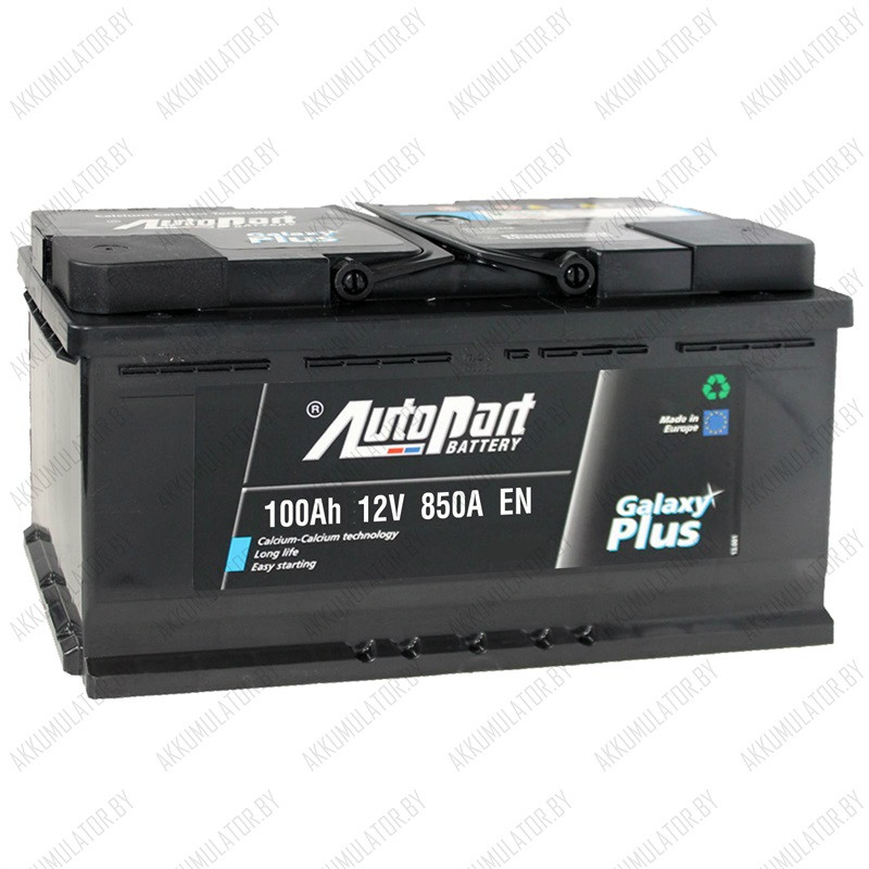 Аккумулятор AutoPart Plus AP1000 / 100Ah / 850А / Обратная полярность / 353 x 175 x 190