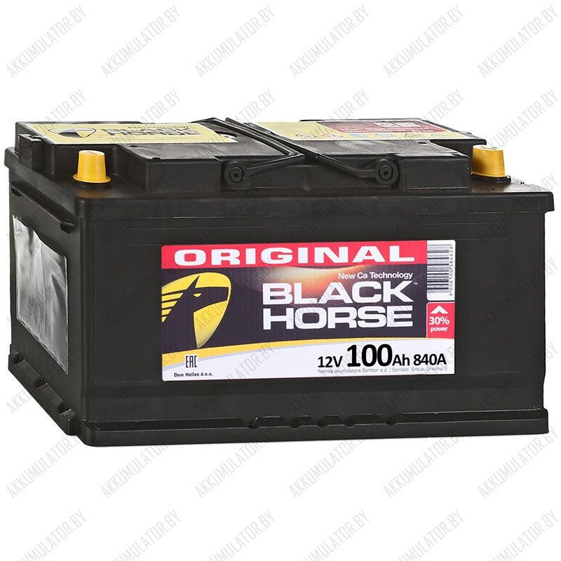 Аккумулятор Black Horse 100Ah / 840А
