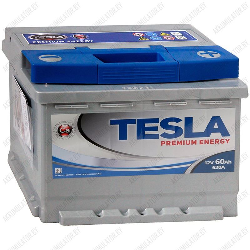 Аккумулятор Tesla Premium Energy 60 R / 60Ah / 620А - фото 1 - id-p103789907