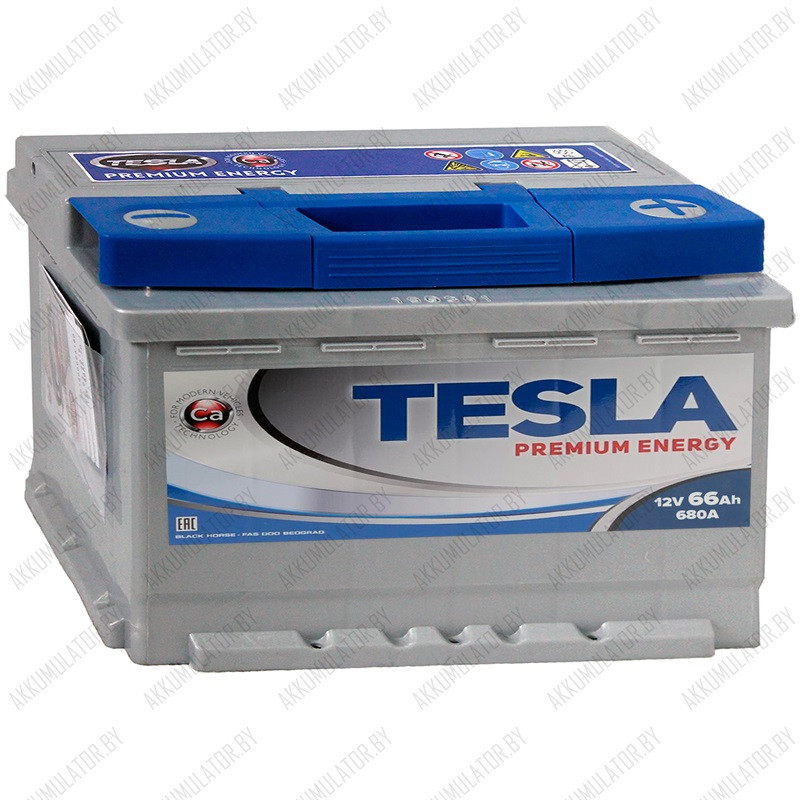 Аккумулятор Tesla Premium Energy 66 R / 66Ah / 680А - фото 1 - id-p103789908