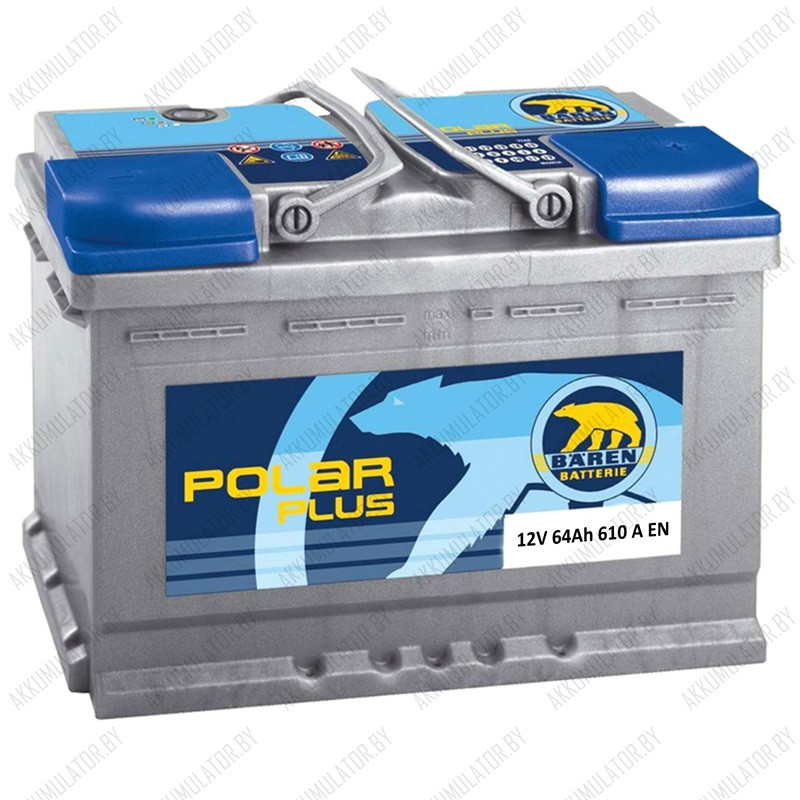 Аккумулятор Baren Polar Plus / 64Ah / 610А