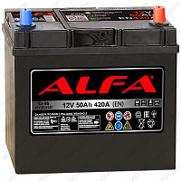 Аккумулятор Alfa Hybrid Asia / 50Ah / 420А / Asia / Обратная полярность / 236 x 129 x 220