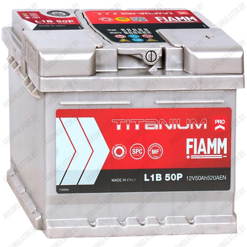 Аккумулятор Fiamm Titanium PRO / Низкий / 50Ah / 520А / Обратная полярность / 207 x 175 x 175