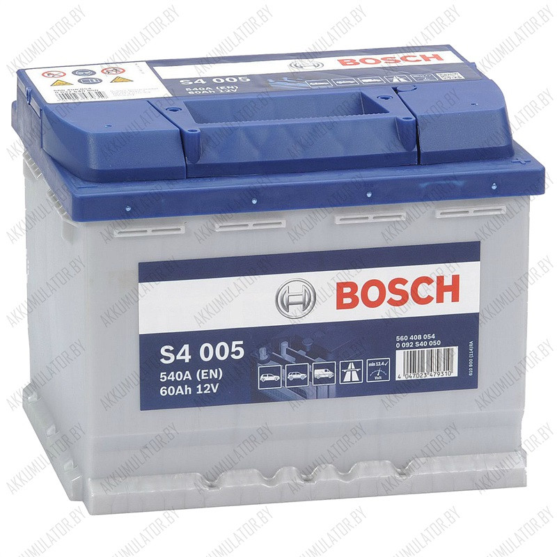 Аккумулятор Bosch S4 005 / [560 408 054] / 60Ah / 540А - фото 1 - id-p75048449