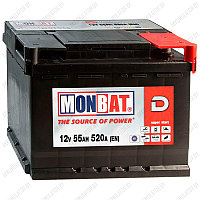 Аккумулятор Monbat Dynamic 55 R / Низкий / 55Ah / 520А