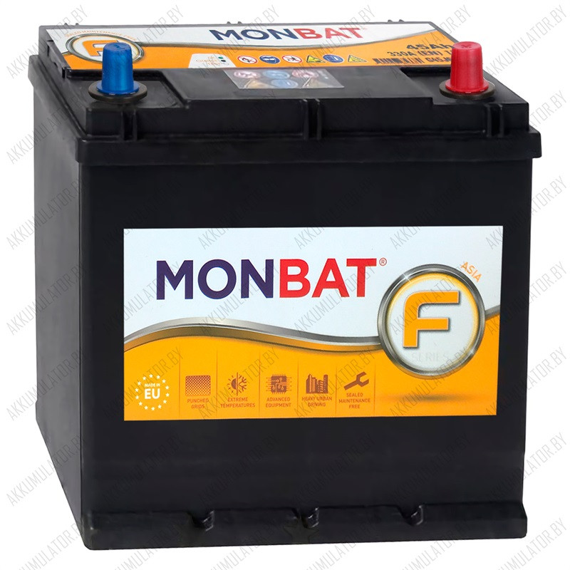 Аккумулятор Monbat Formula / 45Ah / 330А / Asia / Тонкие клеммы / Короткий корпус - фото 1 - id-p123105662