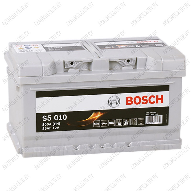 Аккумулятор Bosch S5 010 / [585 200 080] / Низкий / 85Ah / 800А