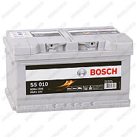 Аккумулятор Bosch S5 010 / [585 200 080] / Низкий / 85Ah / 800А / Обратная полярность / 315 x 175 x 175