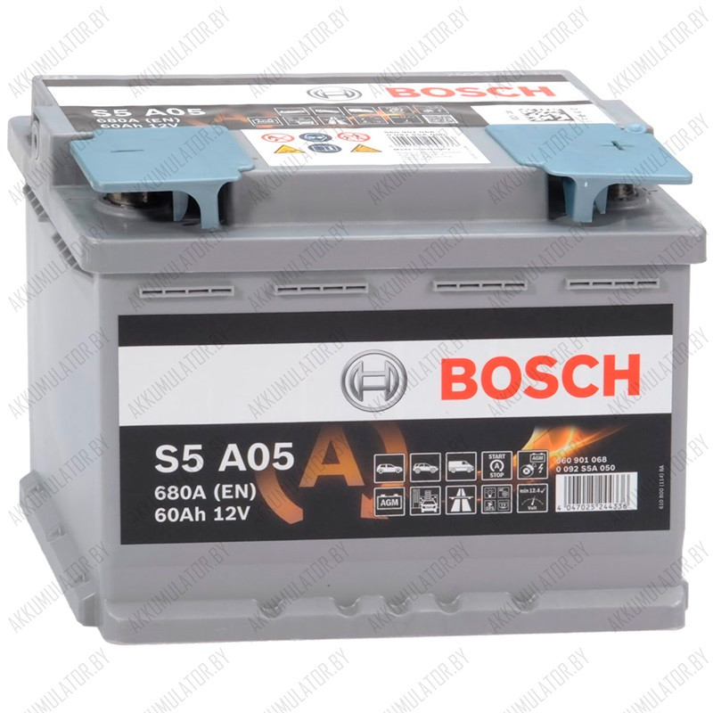 Аккумулятор Bosch S6\S5A AGM 005 / [560 901 068] / 60Ah / 680А - фото 1 - id-p75048485