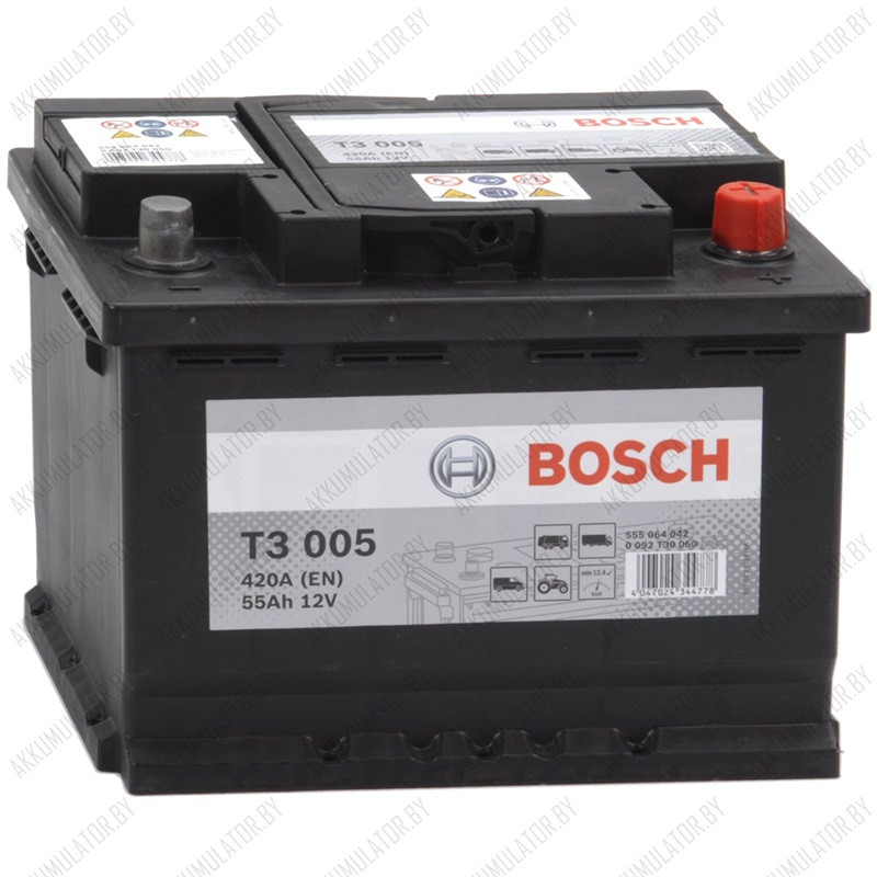 Аккумулятор Bosch T3 005 / [555 064 042] / 55Ah / 420А