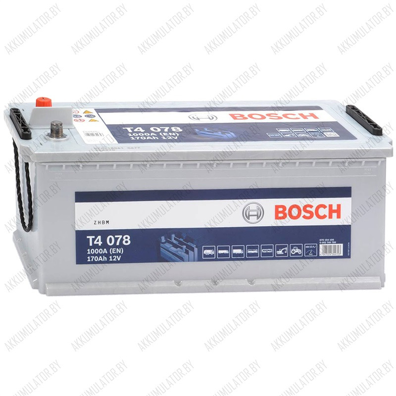 Аккумулятор Bosch T4 078 / [670 104 100] / 170Ah / 1 000А
