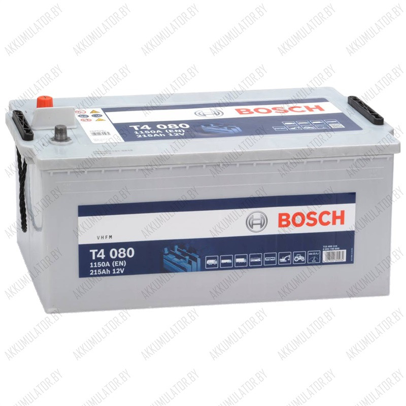 Аккумулятор Bosch T4 080 / [715 400 115] / 215Ah / 1 150А - фото 1 - id-p75048496