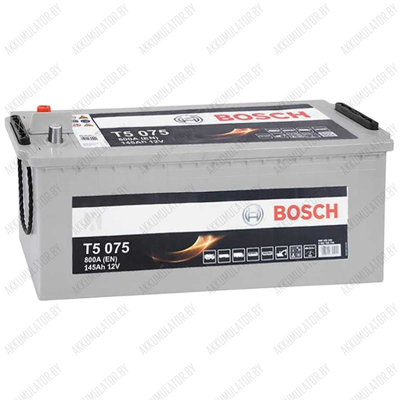 Аккумулятор Bosch T5 075 / [645 400 080] / 145Ah / 800А / Обратная полярность / 513 x 189 x 223